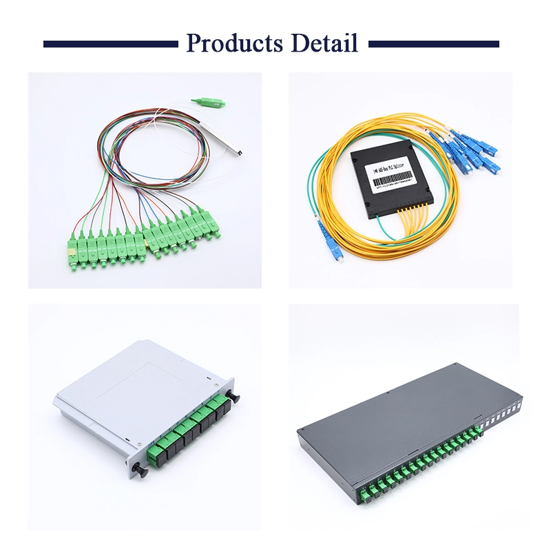 FTTH 1X41X8 1X16 Mini Type Optical Fiber PLC Splitter