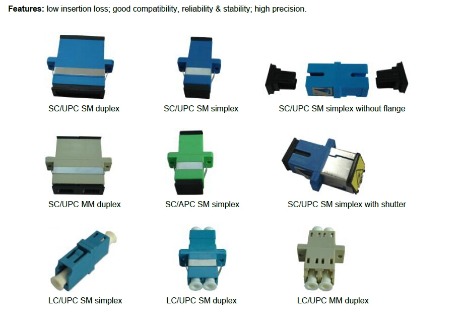 Sc Male to FC Female Hybrid Fiber Optic Adapter