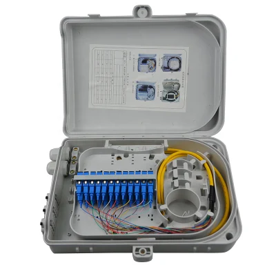 Распределительная коробка для аксессуаров оптоволоконного кабеля со сплиттером ПЛК