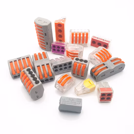 Sn222-412 2 Pin Nylon66 расквартировывает стальную пружину для быстрого освещения кабельного соединителя